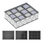 6L Grey Sock Organizer-12 Grid Image