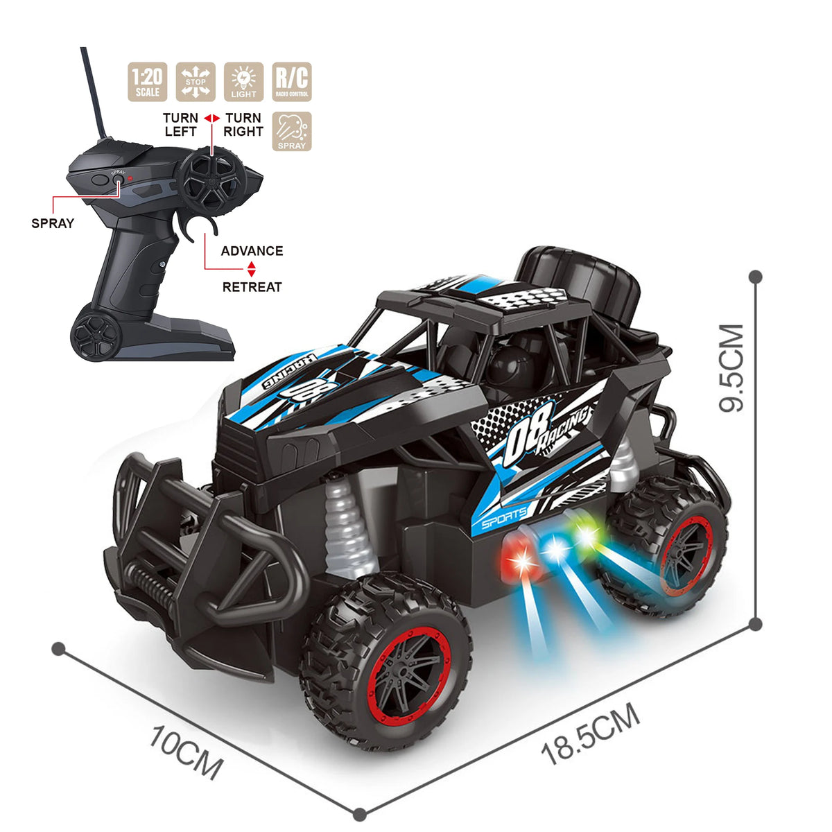 6Y Blue 1:20 Remote Control Car Image