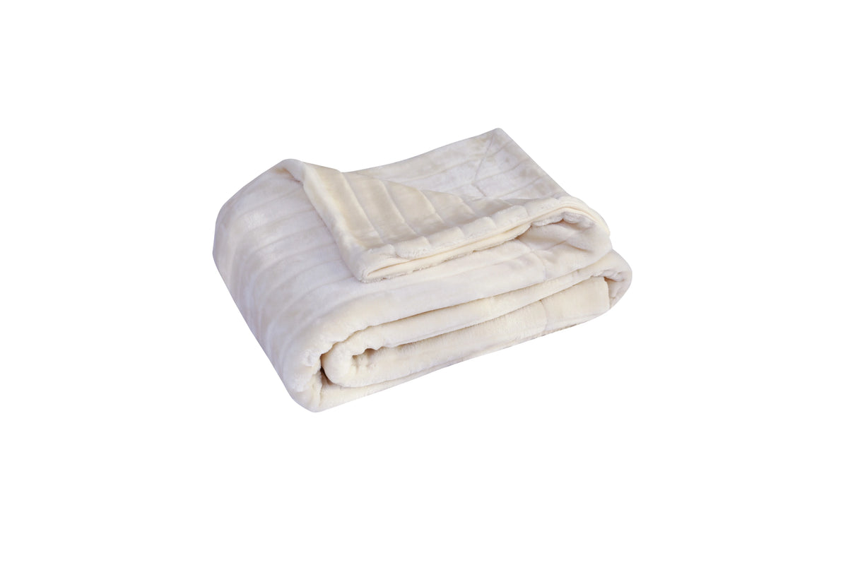 Free Beige Fake Fur Blanket Image