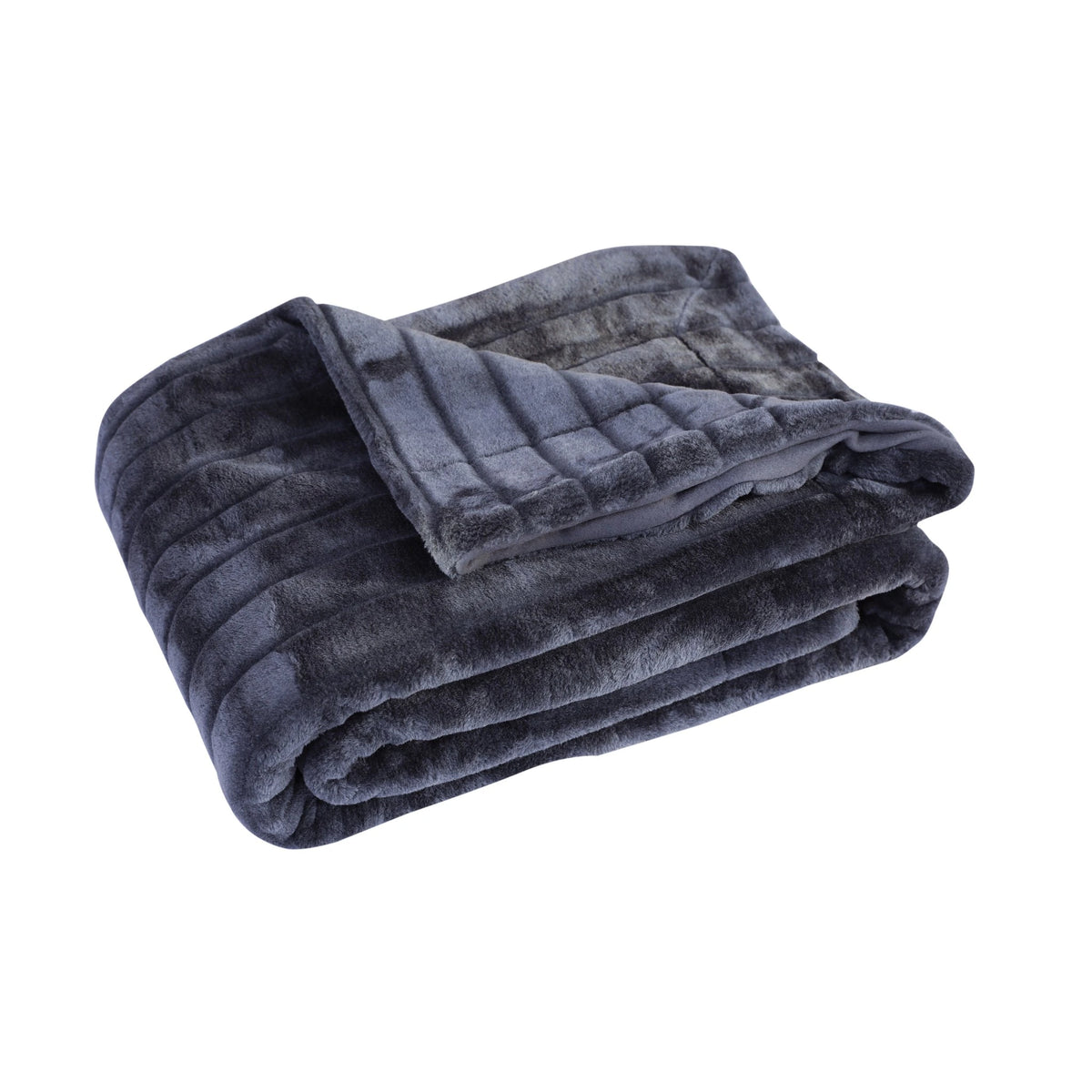 Free Dark Gray Fake Fur Blanket Image