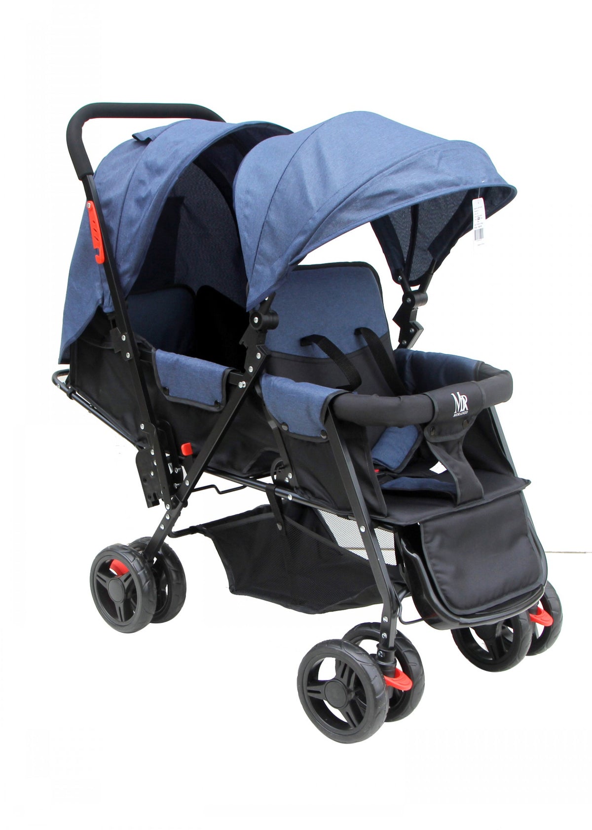 FREE Navy Double Twin Baby Stroller Image