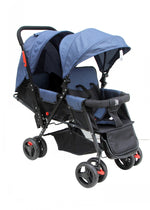 FREE Navy Double Twin Baby Stroller Image