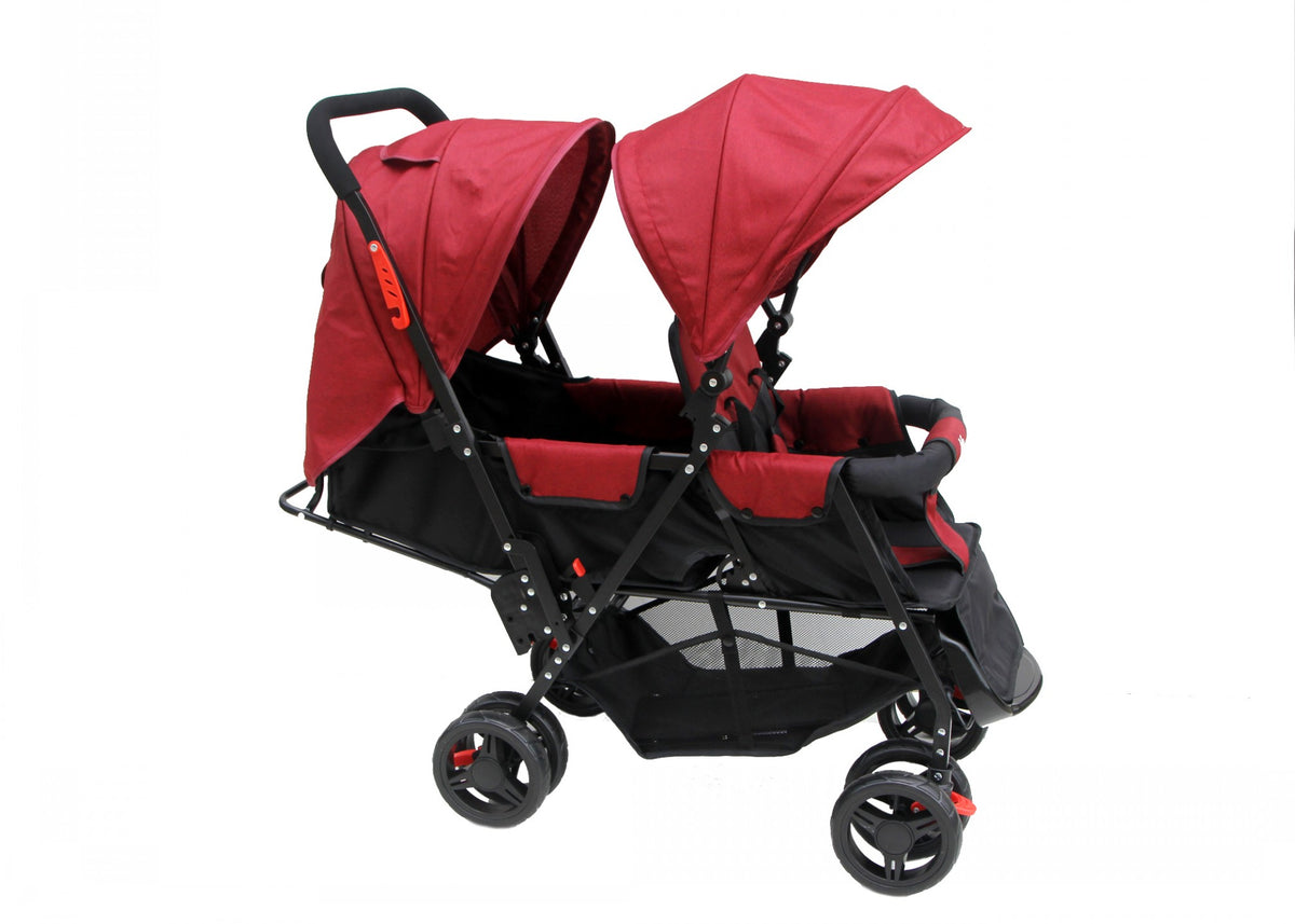 FREE Red Double Twin Baby Stroller Image