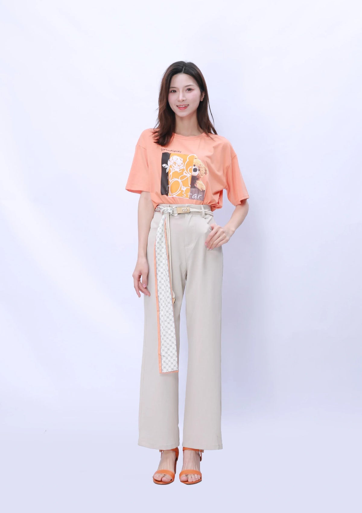 Orange T.Shirt for Women Image