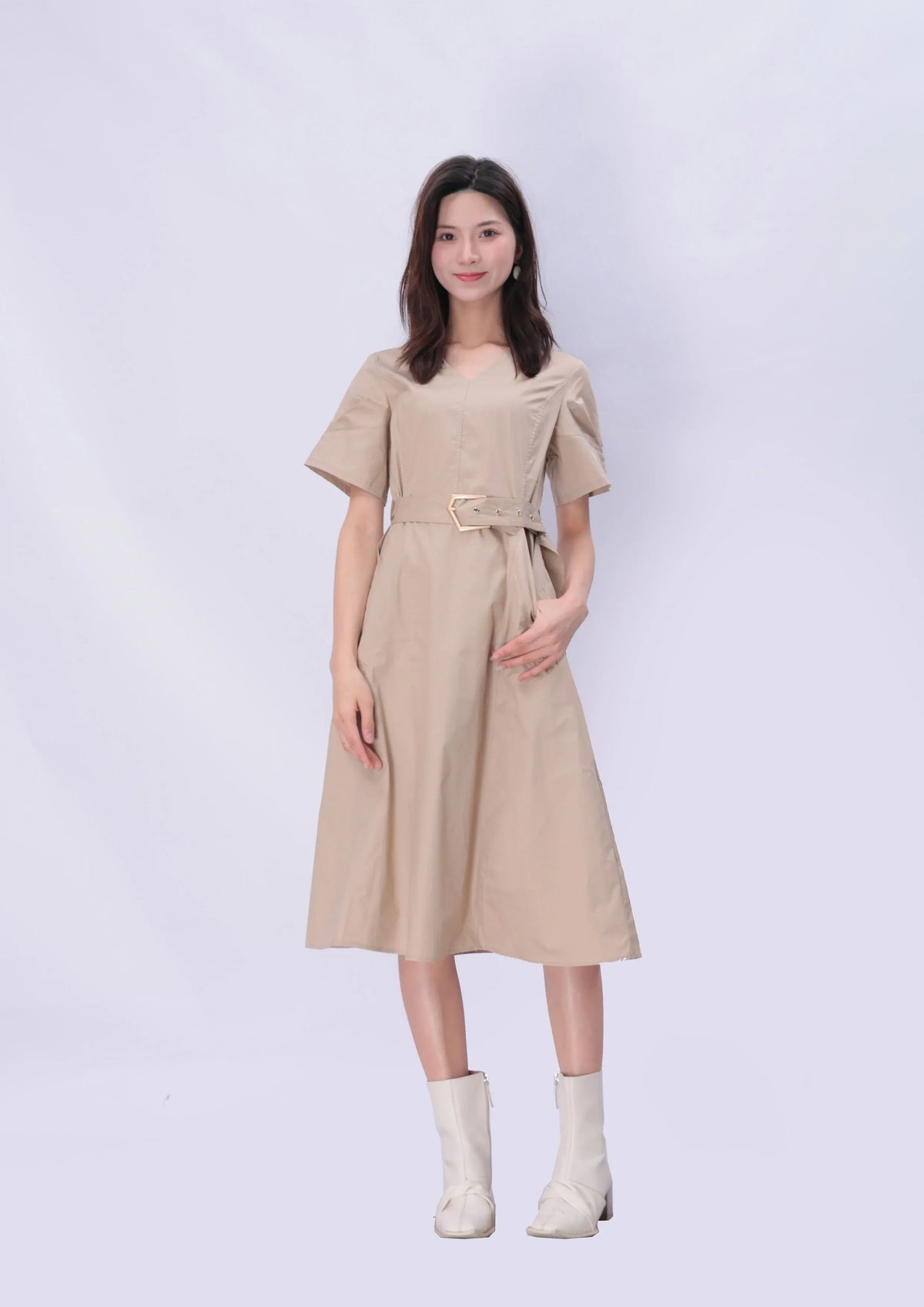 Khaki Dress for Women Image