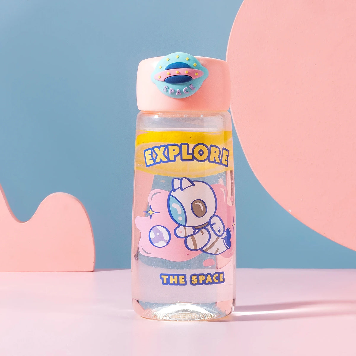 400ML Pink Water Bottle for Unisex Image