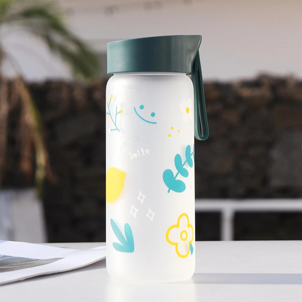 400ML Green Glass Bottle for Unisex Image