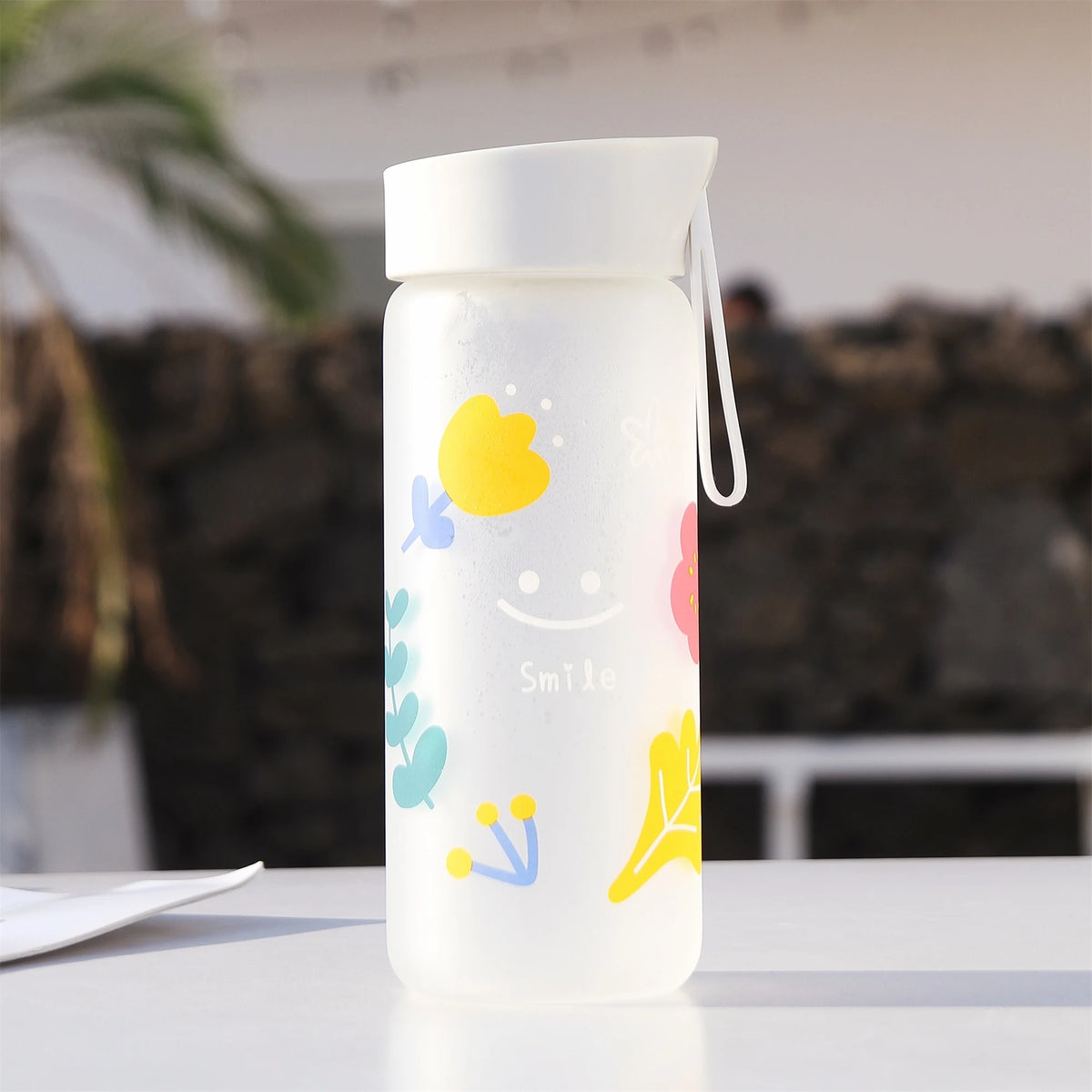 400ML Maroon Glass Bottle for Unisex Image