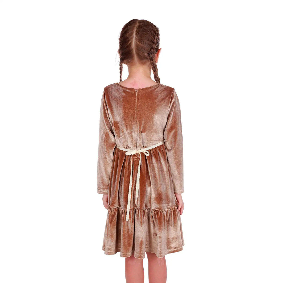 Solid Elegant Dress For Girls