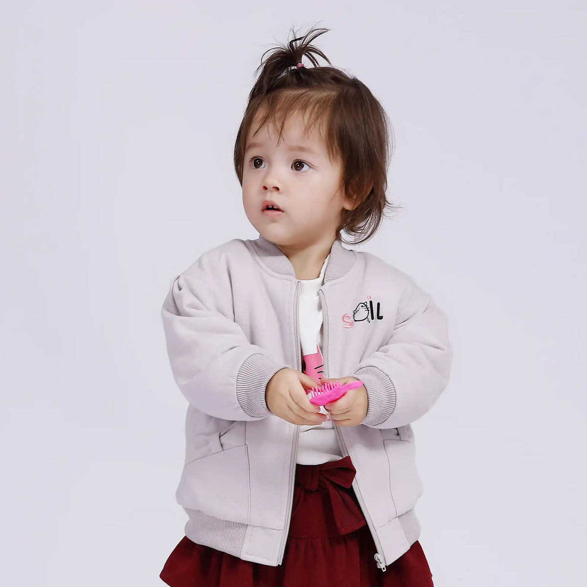Embroidery Casual Jacket for Babies Girls