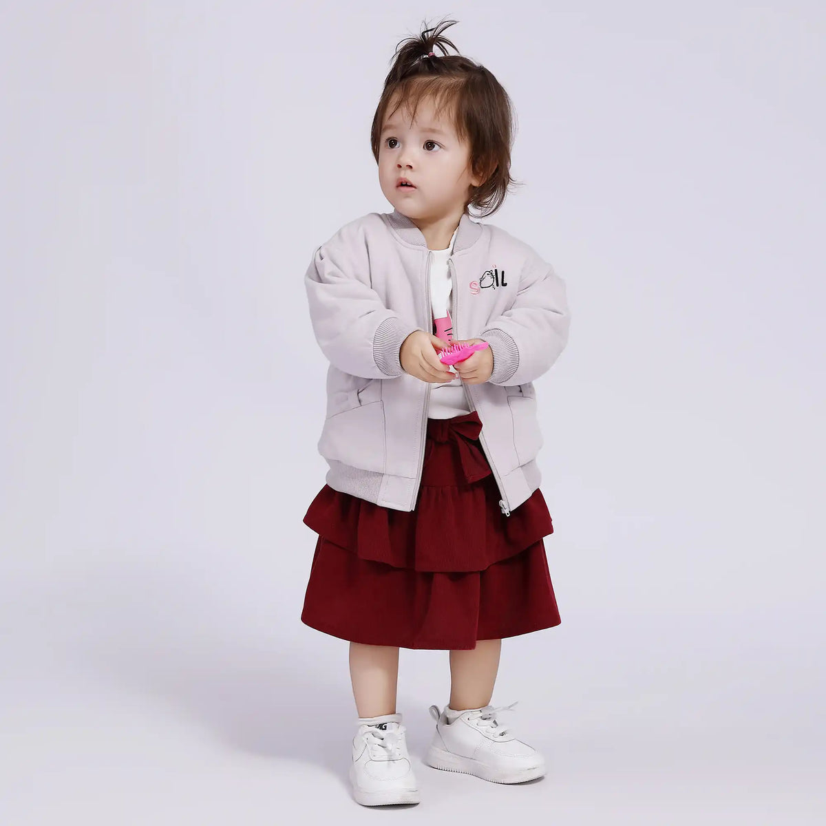 Embroidery Casual Jacket for Babies Girls