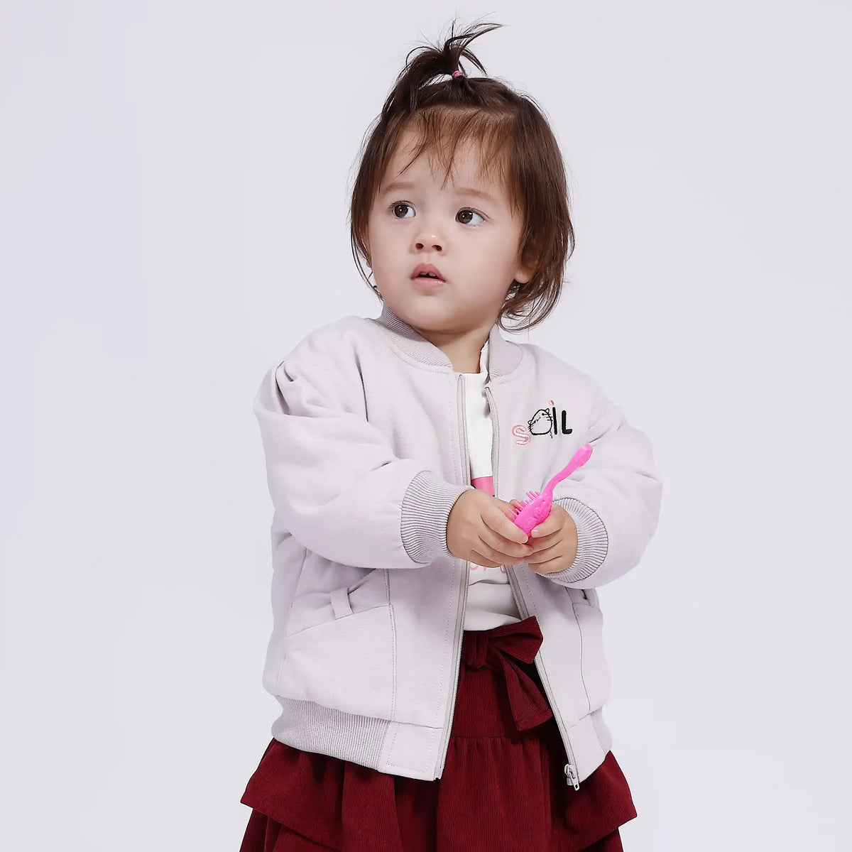 Embroidery Casual Jacket for Babies Girls