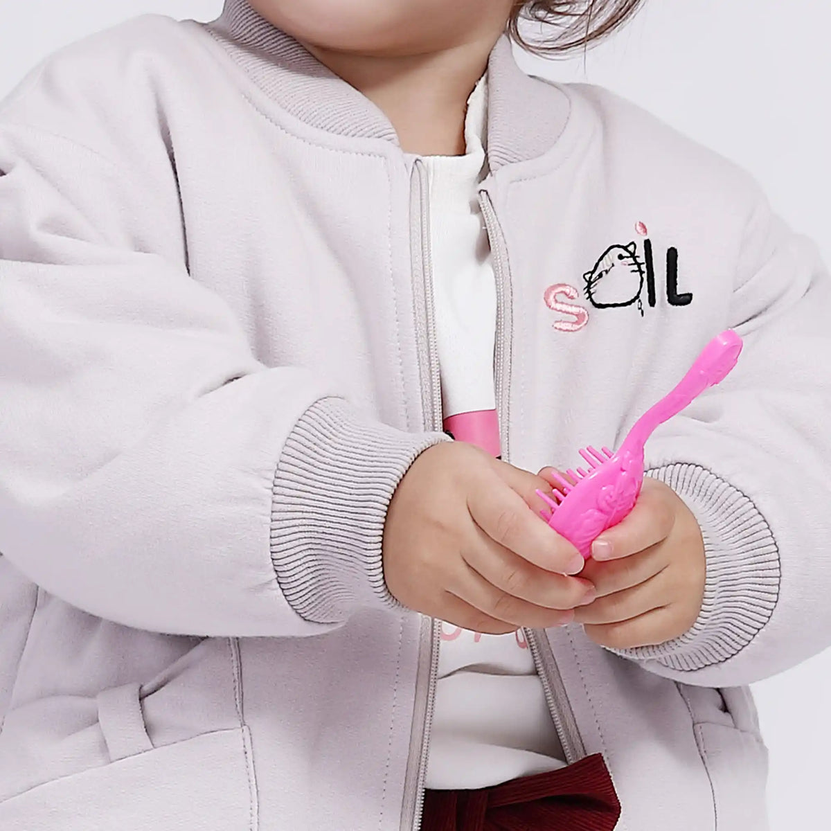 Embroidery Casual Jacket for Babies Girls