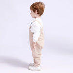 Plain Casual Overalls for Babies Boys