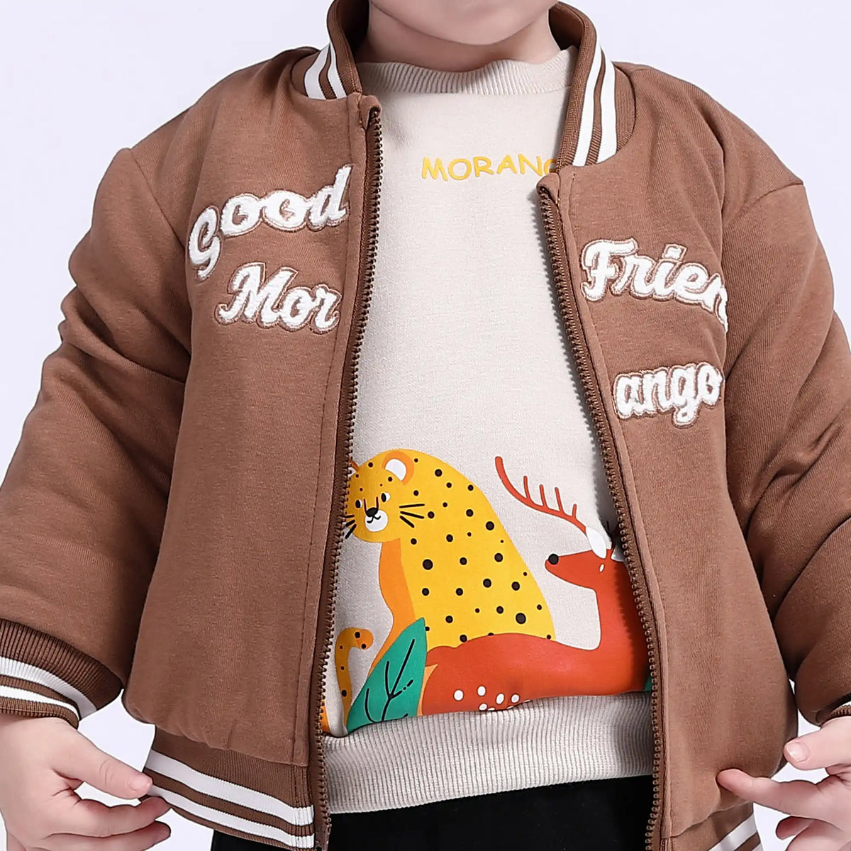 Embroidery Casual Jacket for Baby Boys