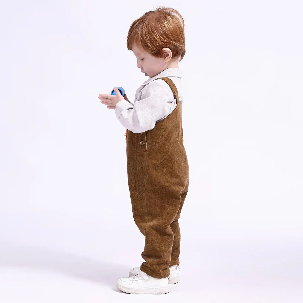 Embroidery Casual Overalls for Babies Boys