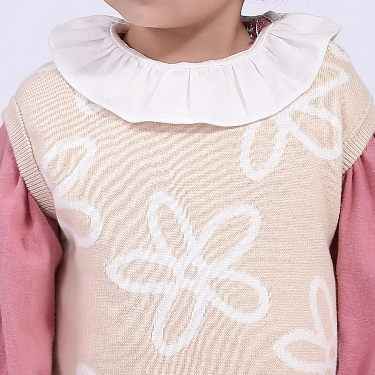 Casual Waistcoat for Babies Girls
