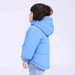 جاكيت مبطن بجيوب وغطاء رأس للمواليد الأولاد