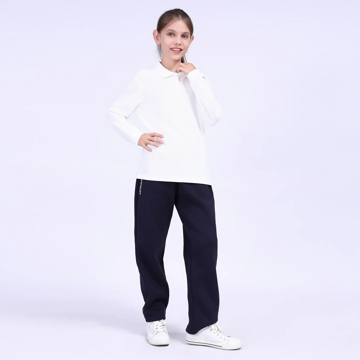 8 | 11-12 Y Navy 8 | 11-12 Y,99,60,62.2,107 Pants for Girls Image