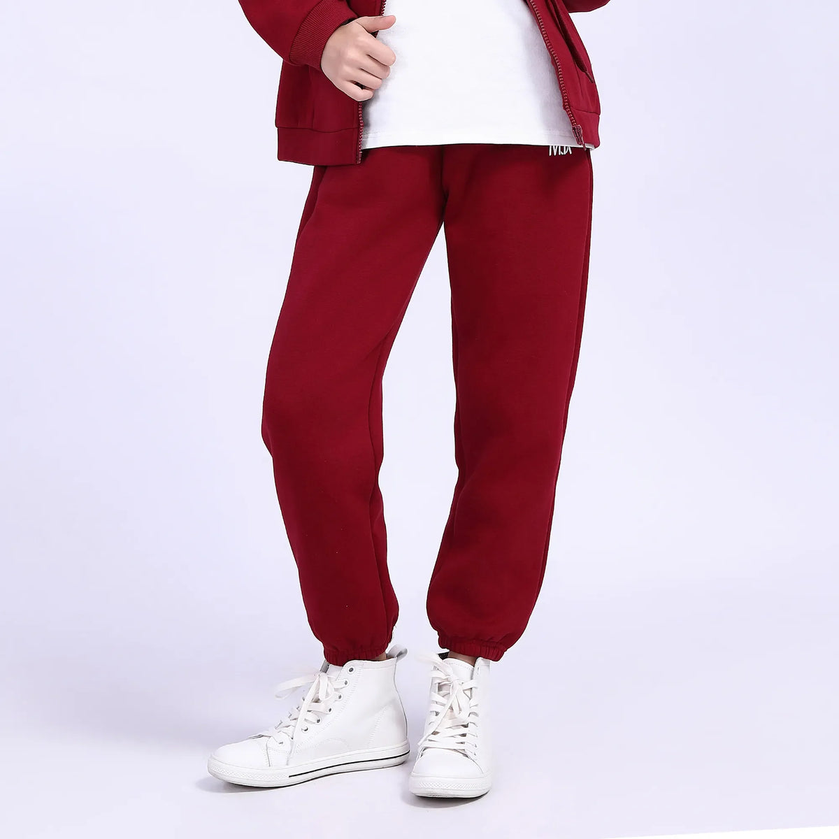 S | 12-13 Y Maroon S | 12-13 Y,81,54,54.4,92 Pants for Girls Image