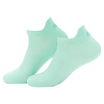 Free Light Blue Low cut socks for Women Image