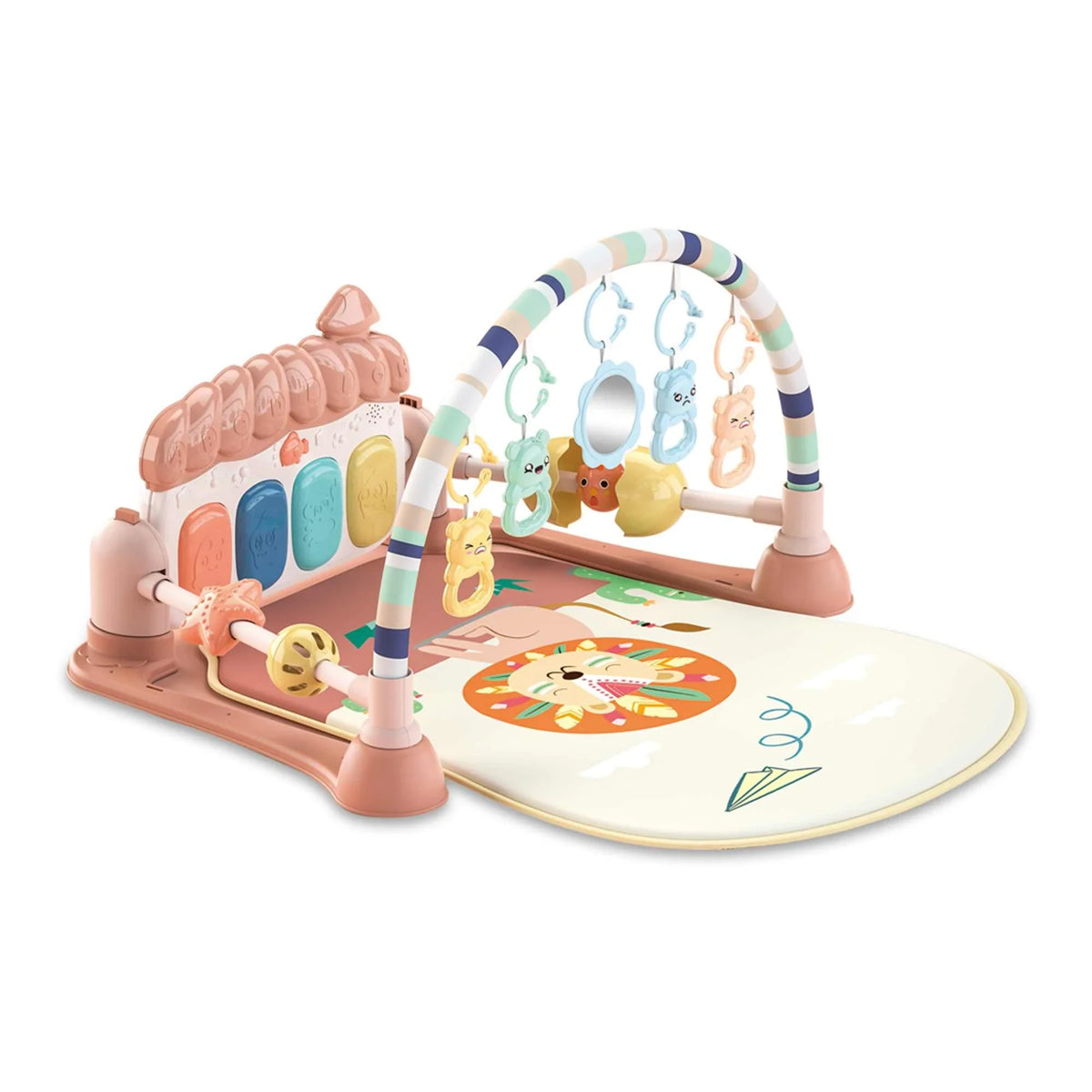 1-3Y Pink Guardrail Pedal Piano for Baby Image