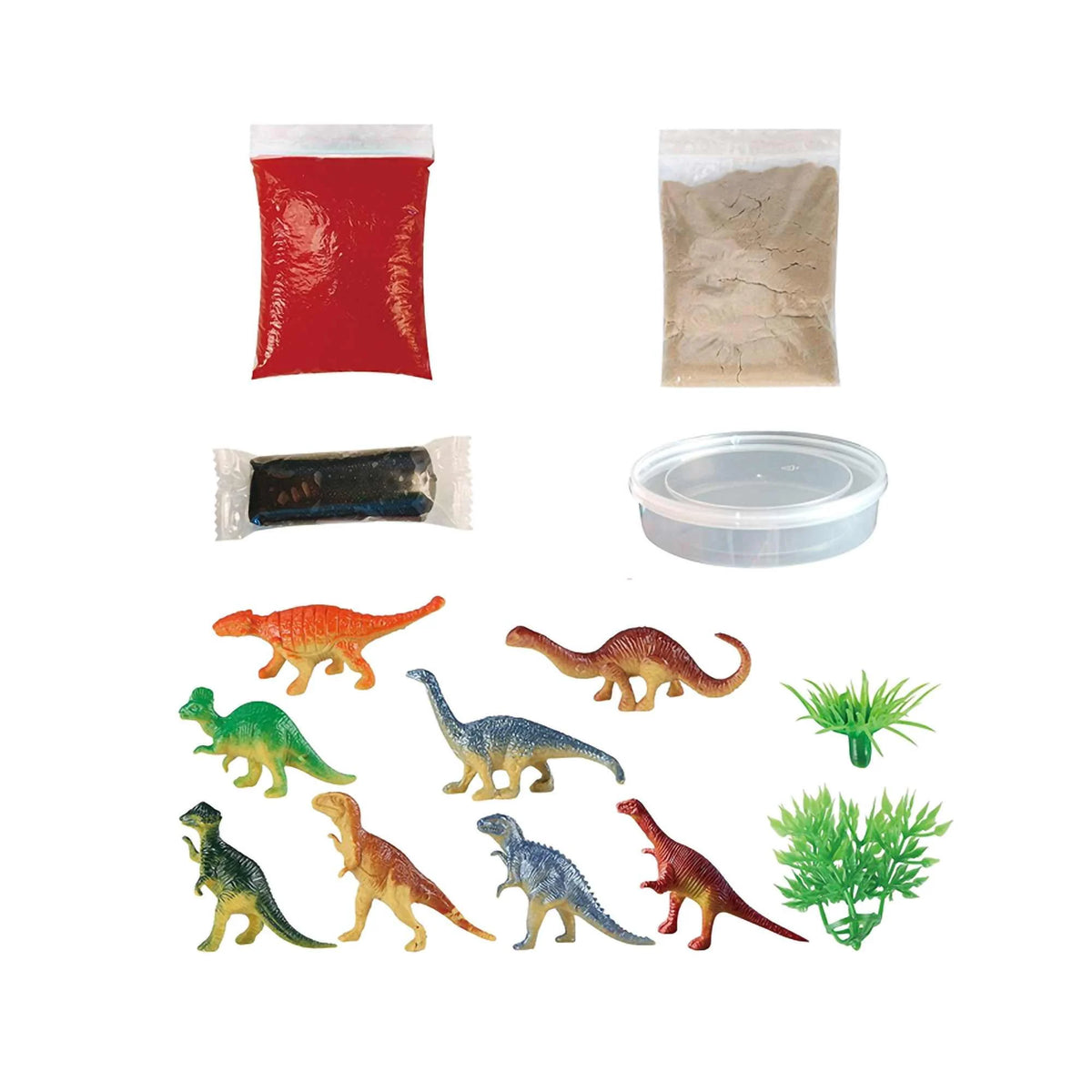 3D Scene Of Dinosaurs Image