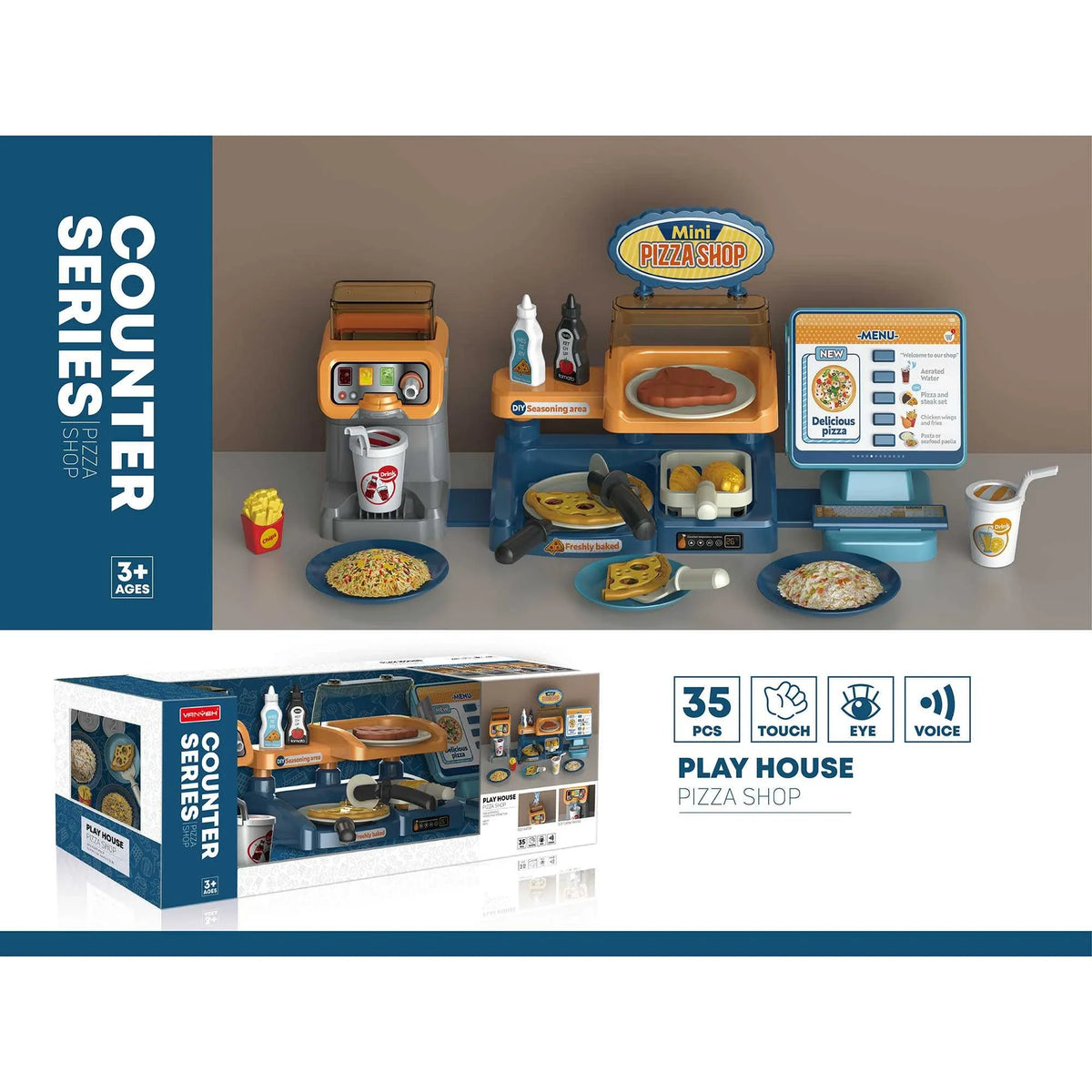 1-3Y Blue Kitchen Set for Boys Image