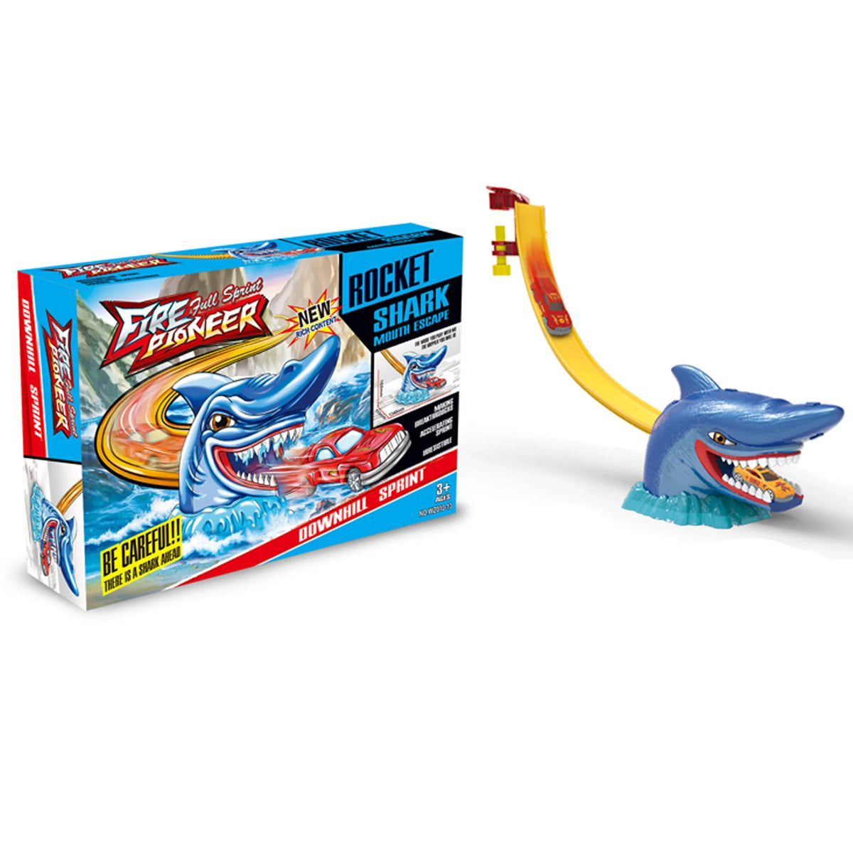 1-3Y Blue Shark Railway Set for Boy Image