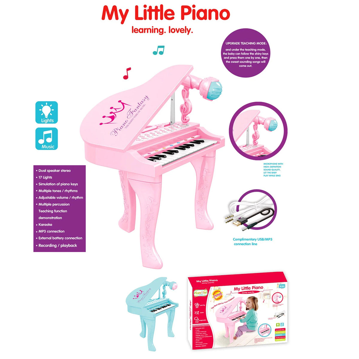 1-3Y Pink Musical Instrument Image