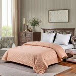 Free Nude Pink Plain Bedspread Image