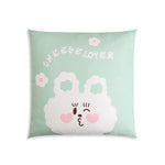Free Green Cushion Rabbit Design Image