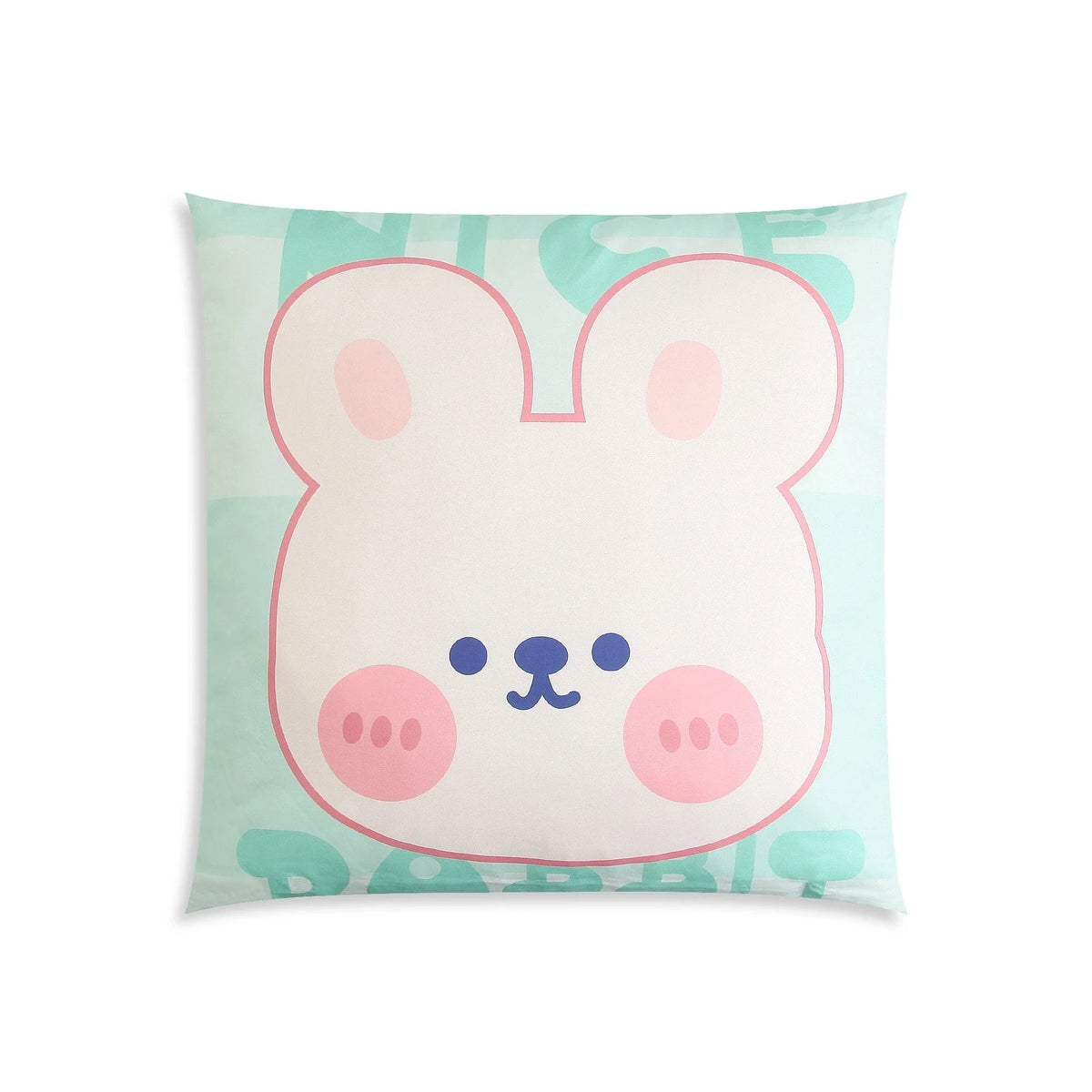 Free Green Cushion Cat Face Design Image