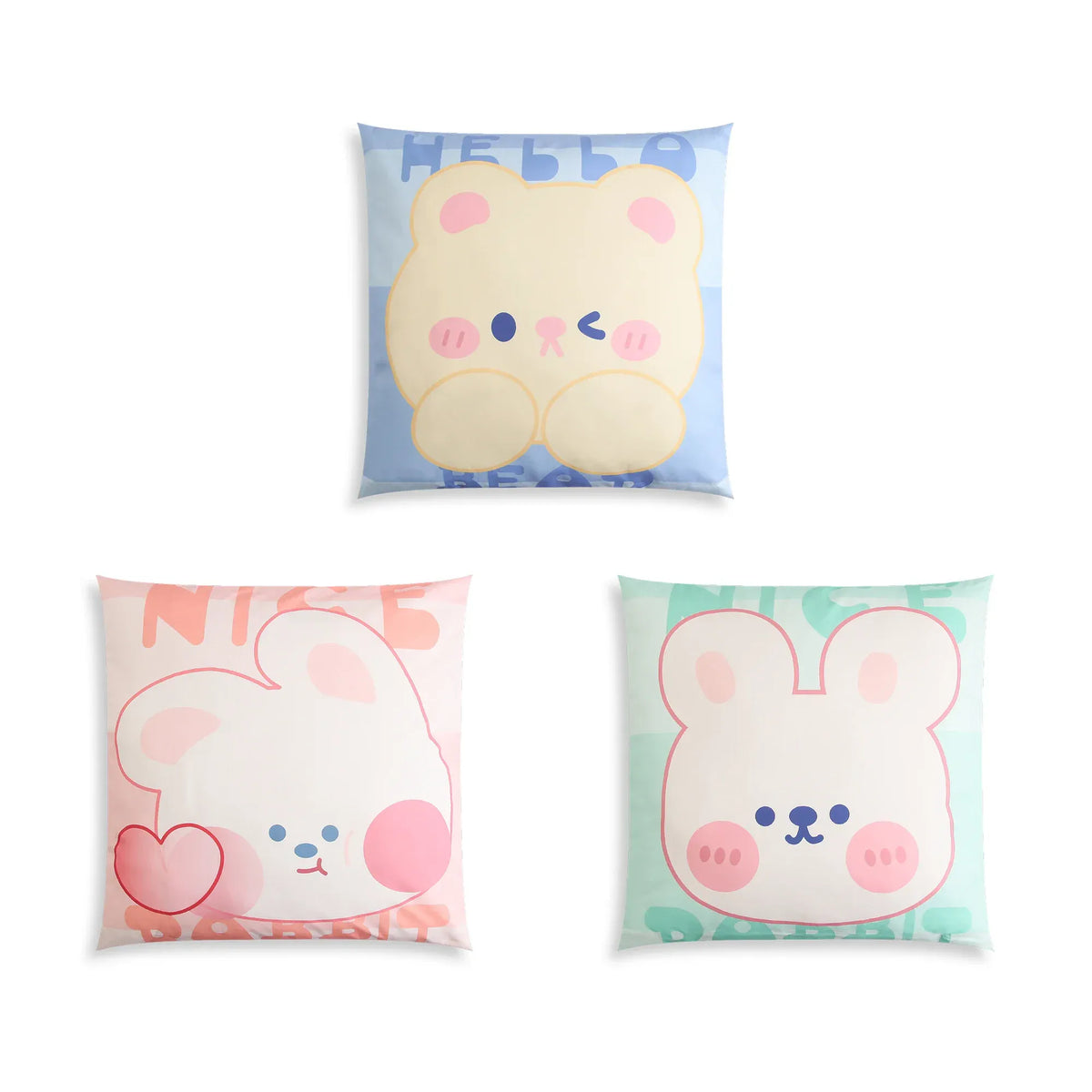 Cushion Cat Face Design Image