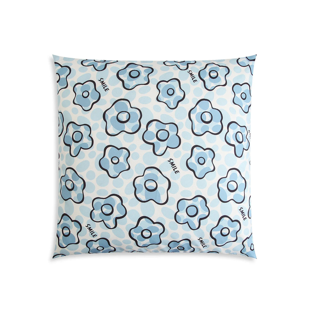 Free Blue Cushion Flower Design Image