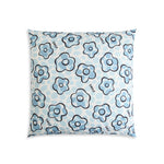 Free Blue Cushion Flower Design Image