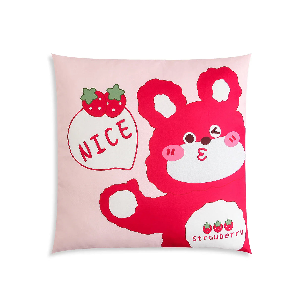 Free Pink Cushion Bear Design Image