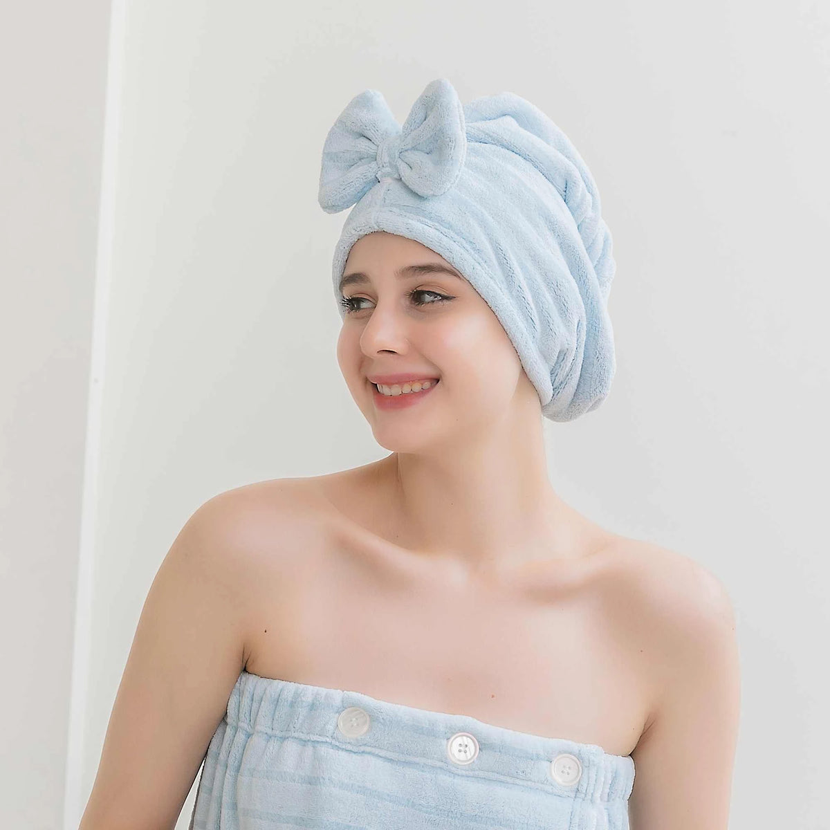 Free Blue Adult Hair-Drying Cap Image