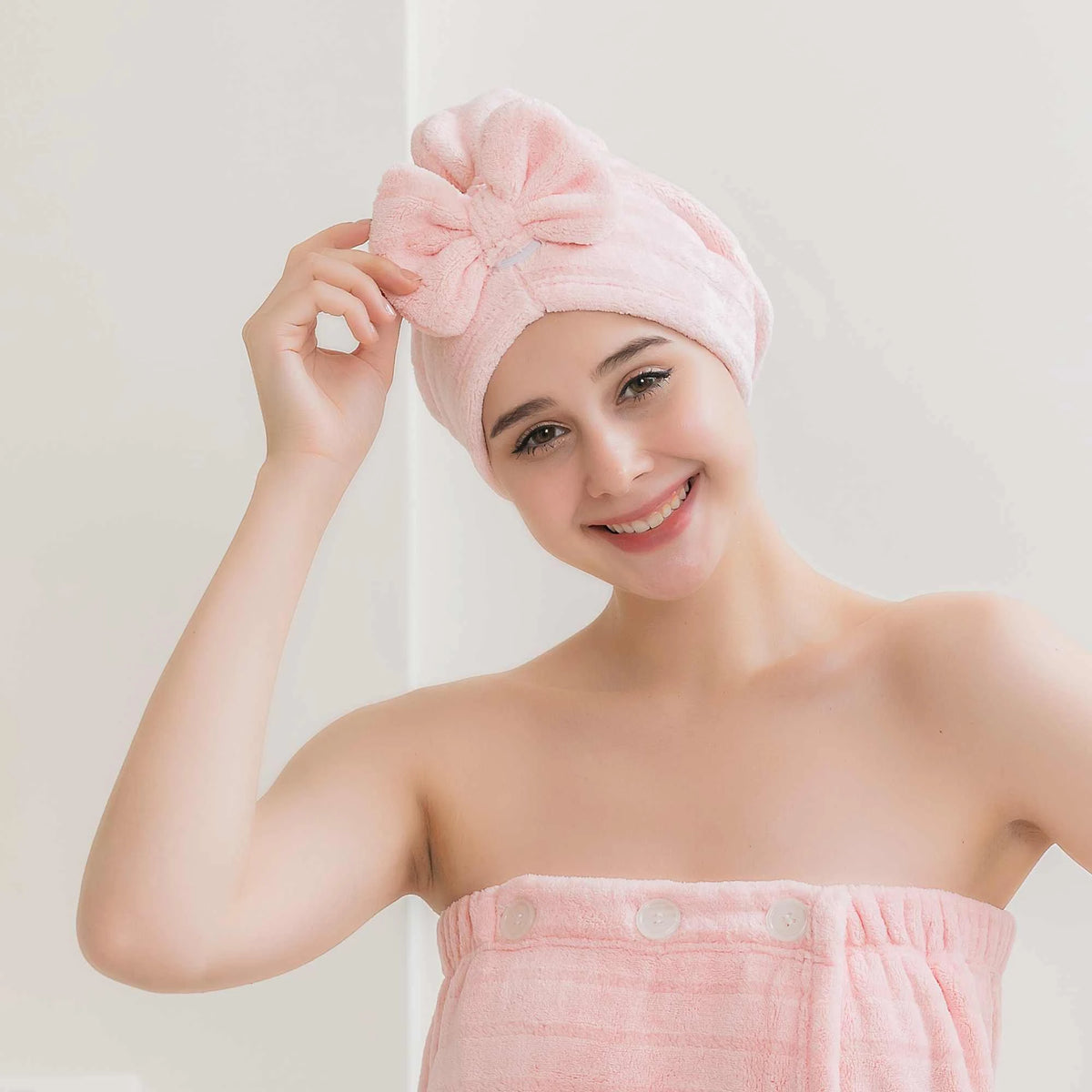 Free Pink Adult Hair-Drying Cap Image