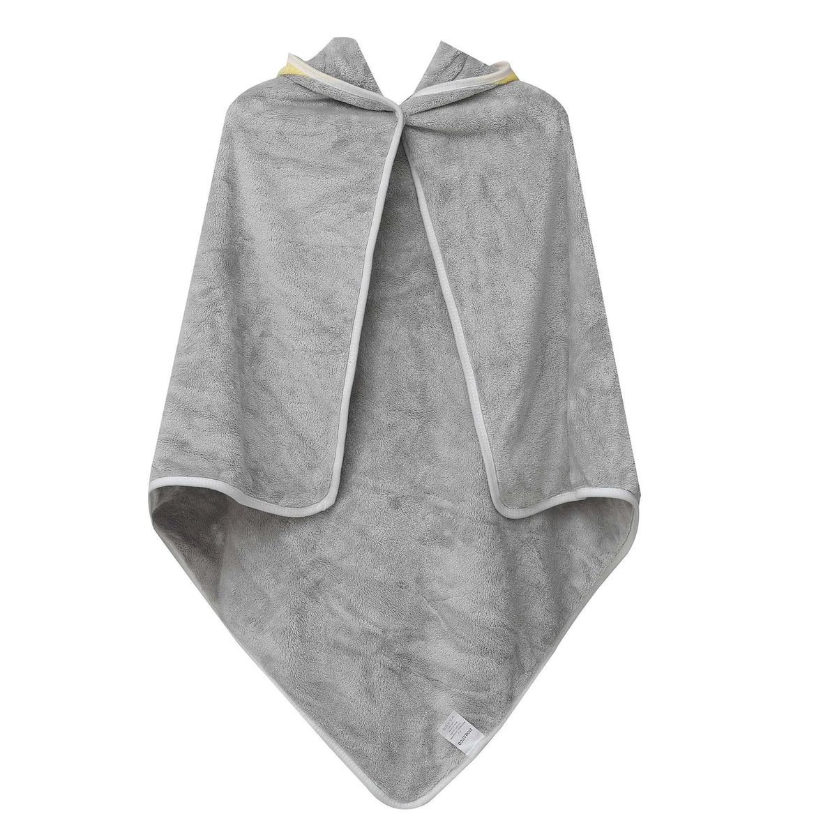 Free Gray Bath/swimming towel with a head cover for kids Image