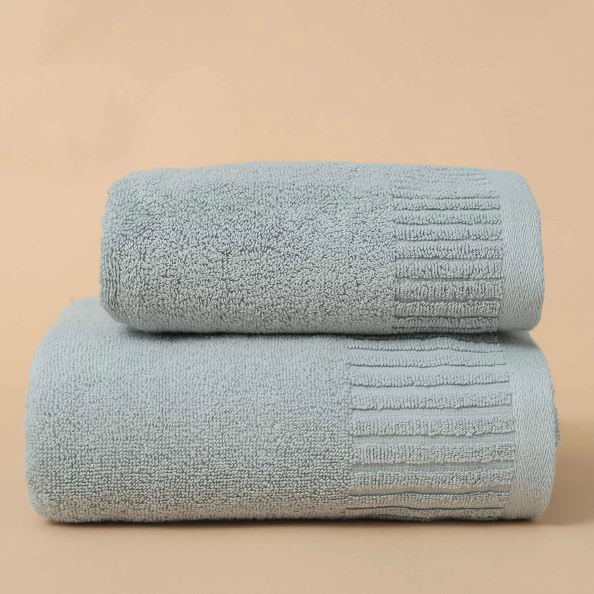 Free Blue Bath Towel set 2 pieces Image
