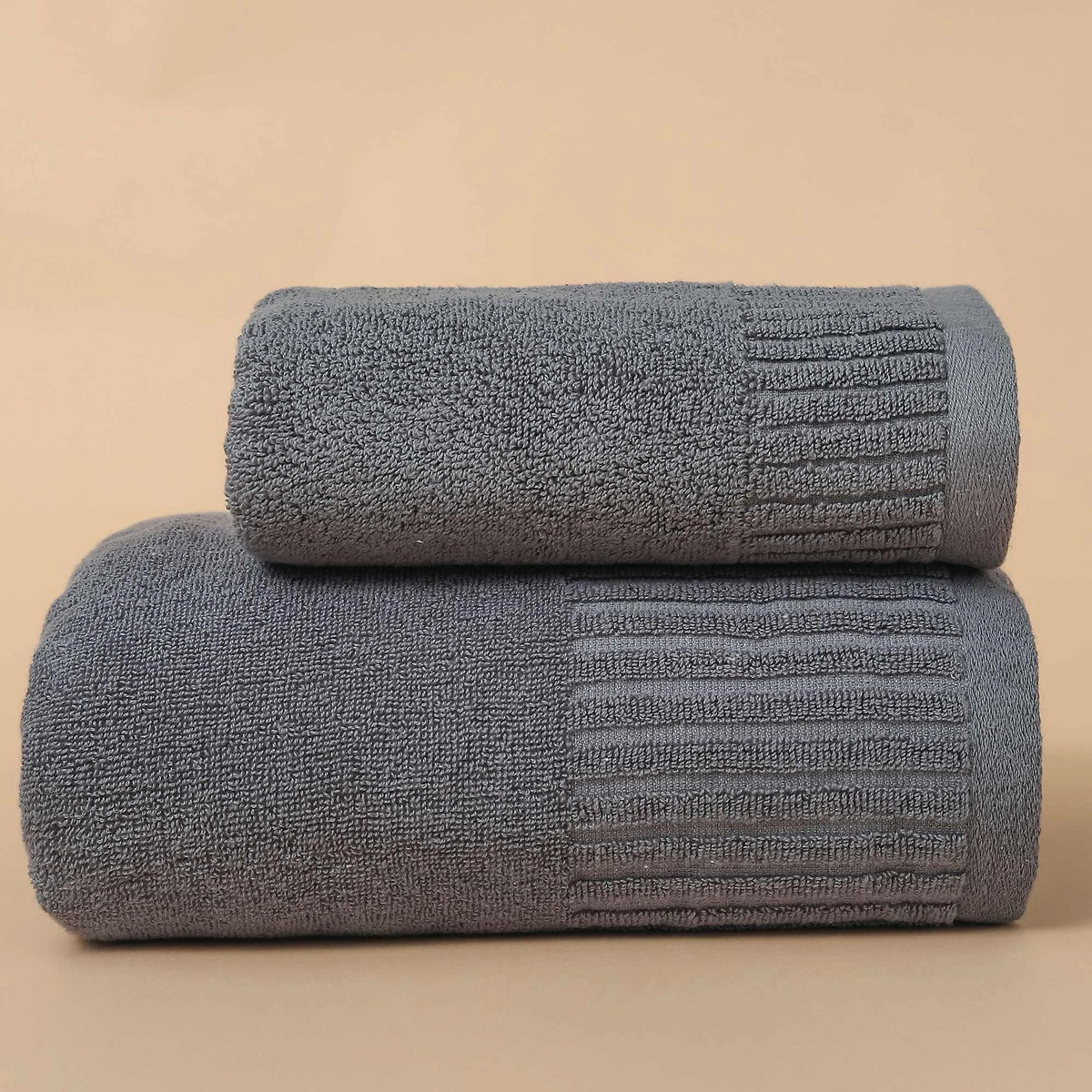Free Dark Gray Bath Towel set 2 pieces Image