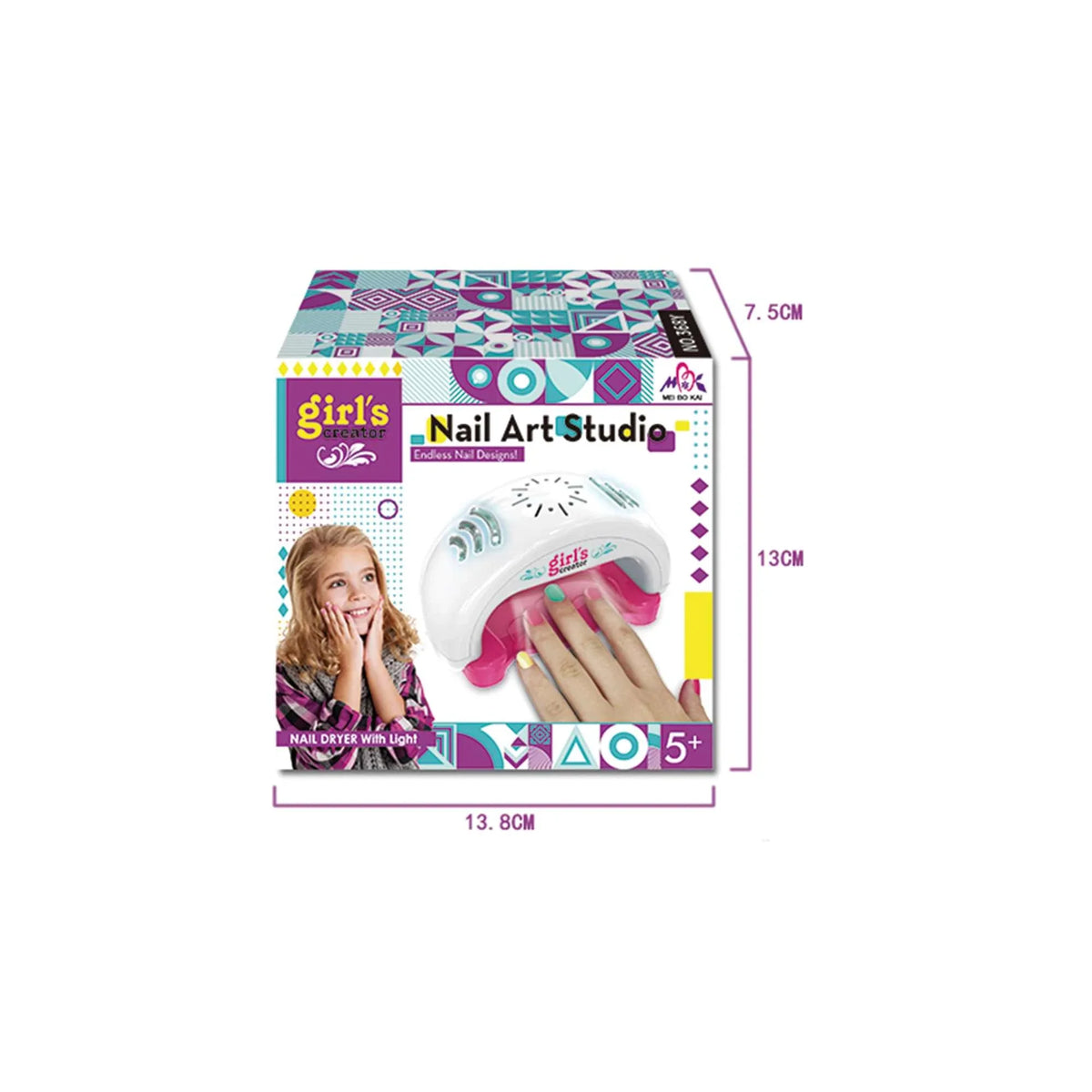 Free Multicolor Dryer Nail Set for Girls Image