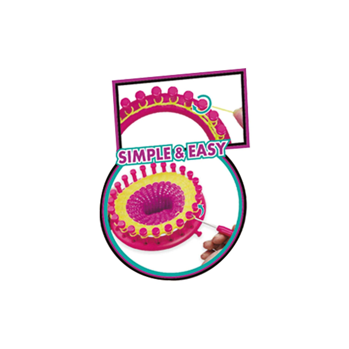 Head Flower Knitting for Girls Image