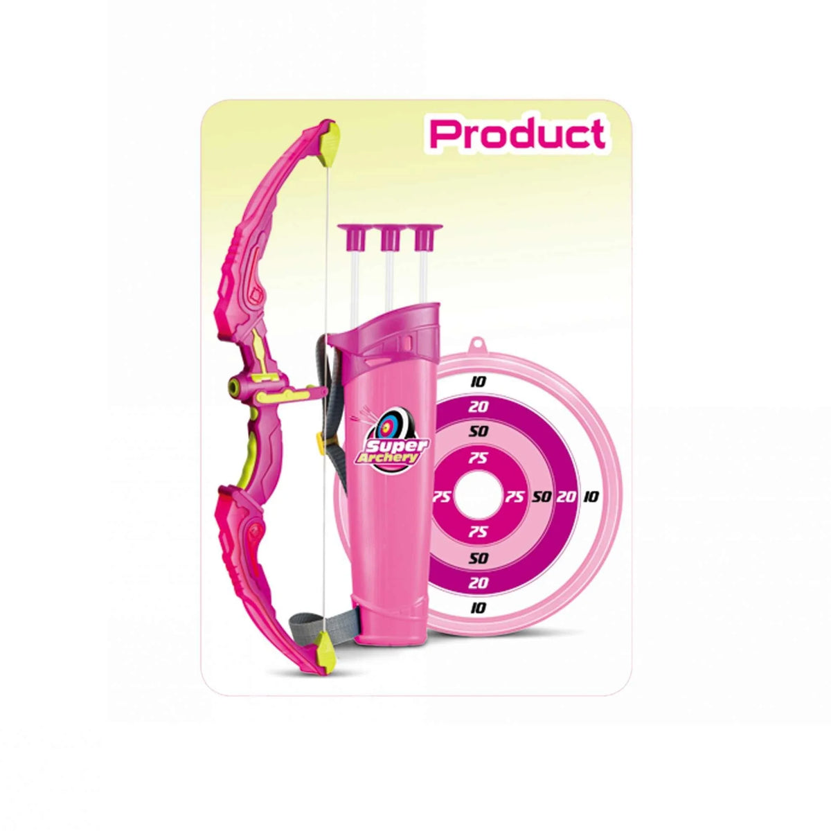 1-3Y Pink Luminous Bow And Arrow (Female) for Girls Image