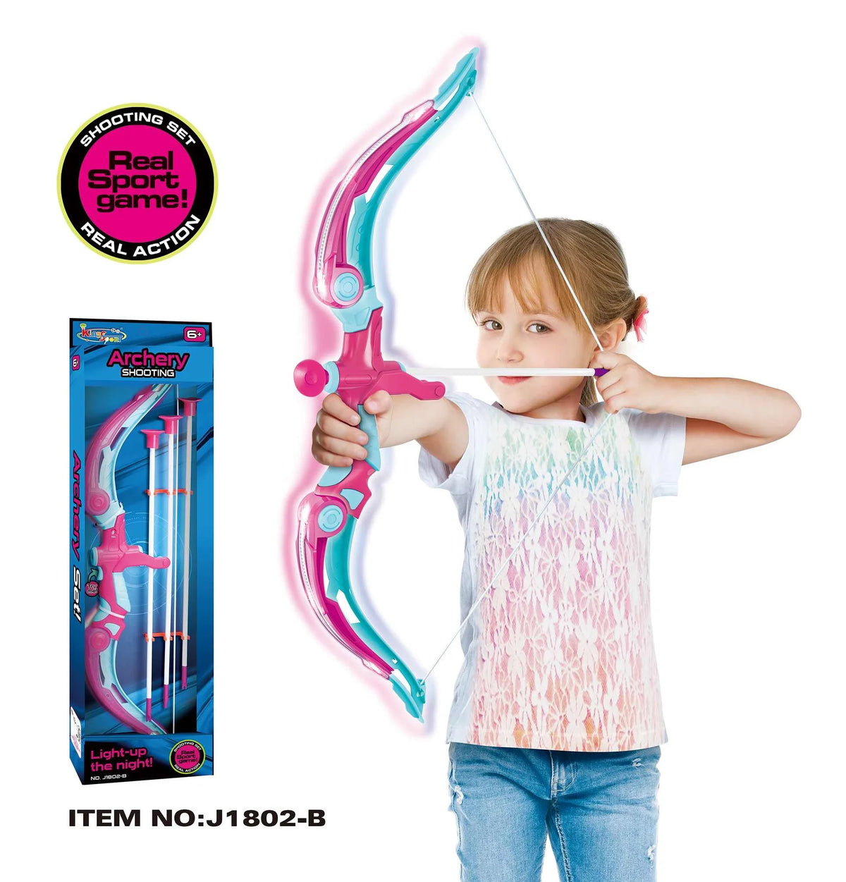 Free Pink Lamplight Bow And Arrow for Boys Image