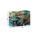 Free Multicolor Versatile Diy Electric Dinosaur Rail Car for Boys Image