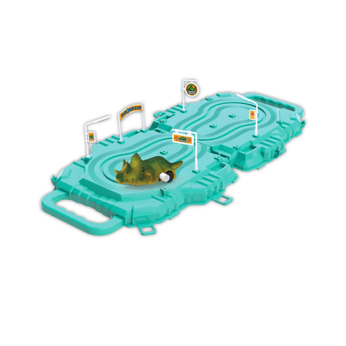 Free Green Dinosaur Jigsaw Rail Car Image