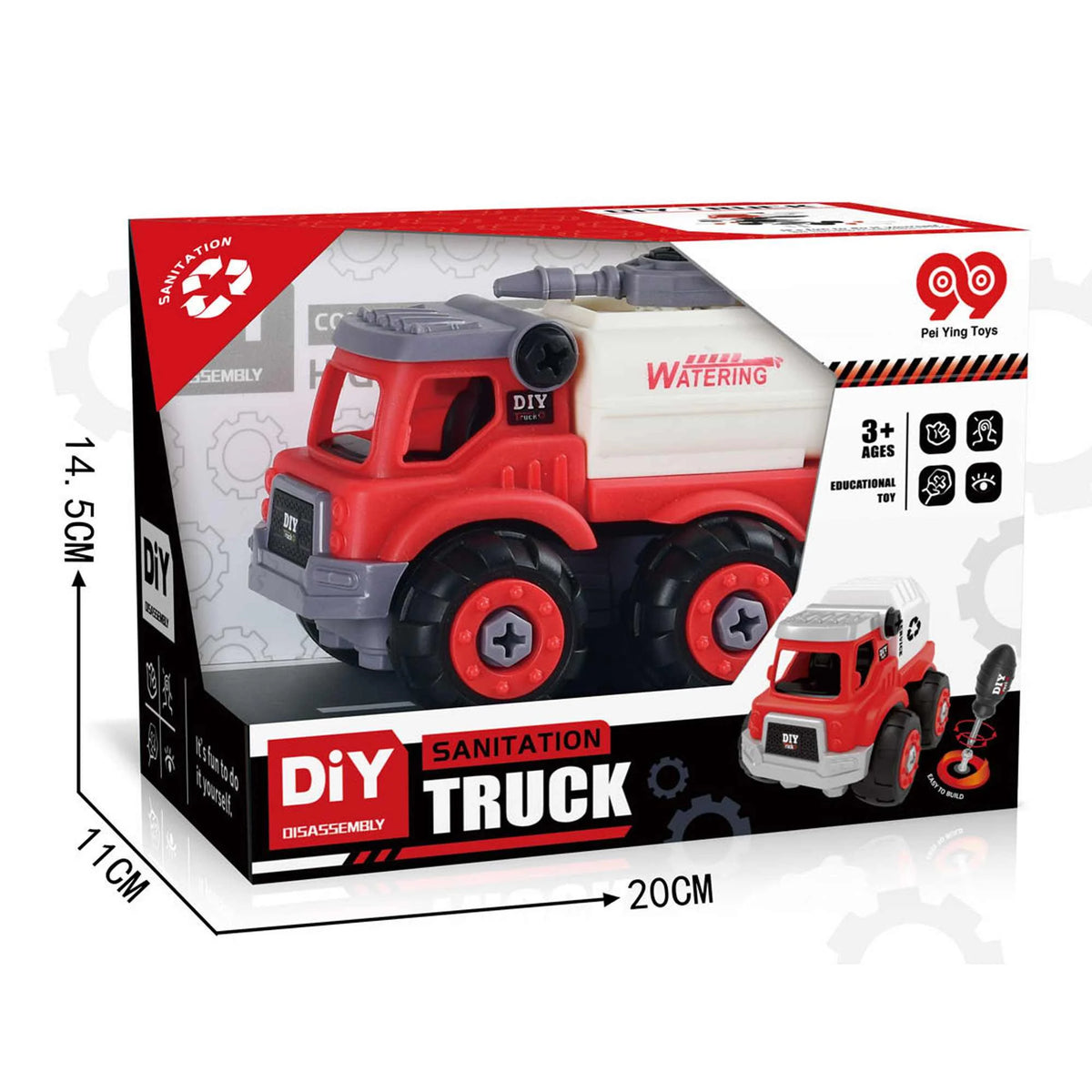 Assembled Toy Trucks Image