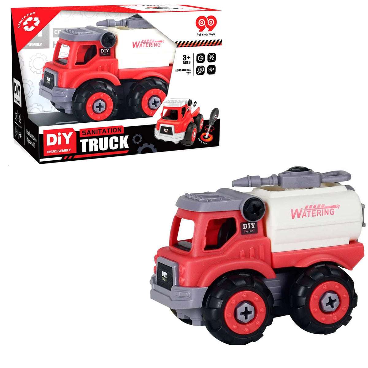 Assembled Toy Trucks Image